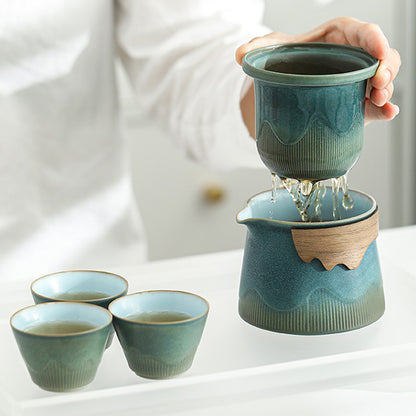 Japanese Kuai Ke Travel Tea Set