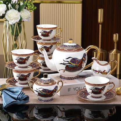 British Bone China Horse Tea Set