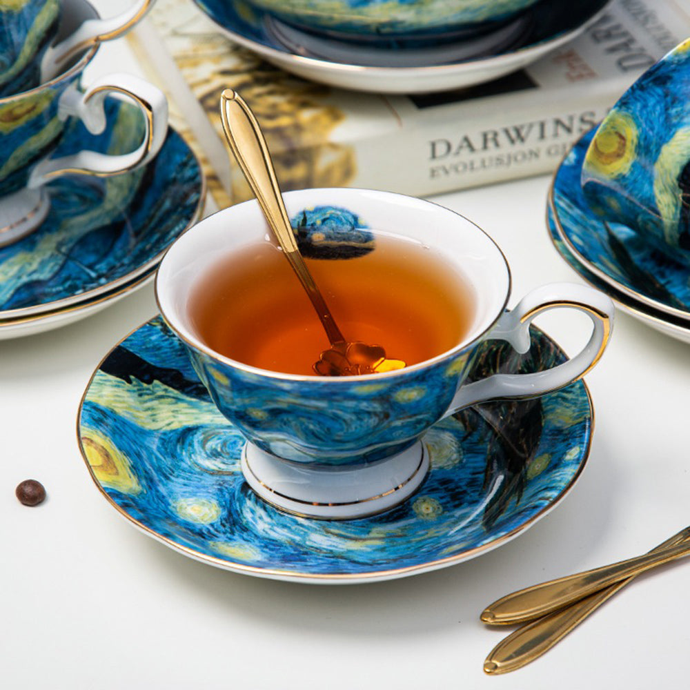 The Starry Night Bone China Tea Set