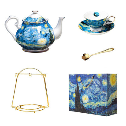 The Starry Night Bone China Tea Set