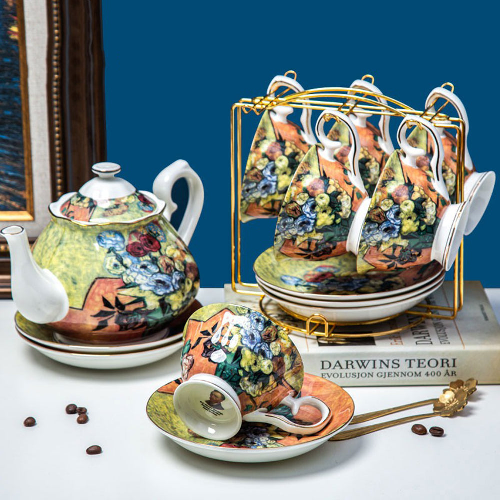 The Vase Of Flowers Bone China Tea Set