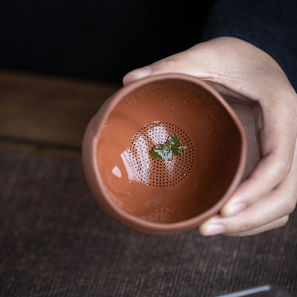 Purple Clay Snail Tea Pet Strainer