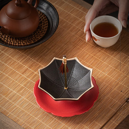 Ceramic Unbrella Tea Strainer