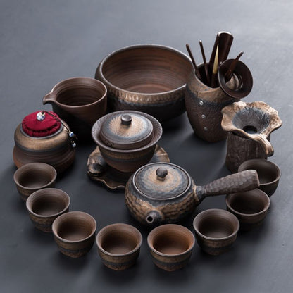 Pottery Wabi-sabi Gongfu Tea Set