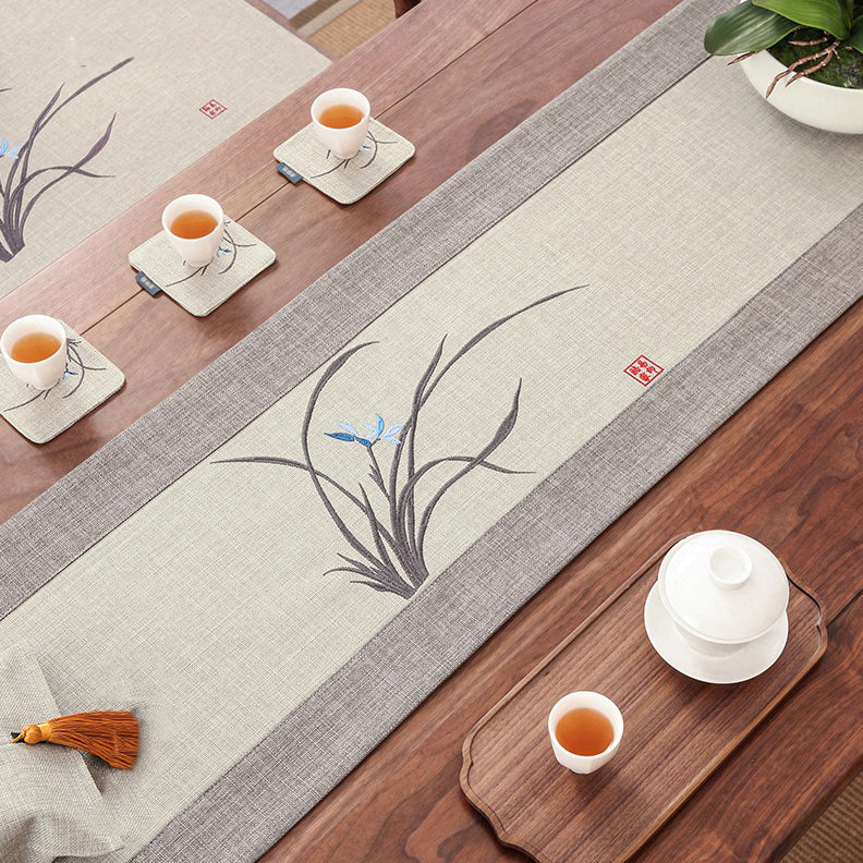 Doris Hemp Orchid Tea Table Mat