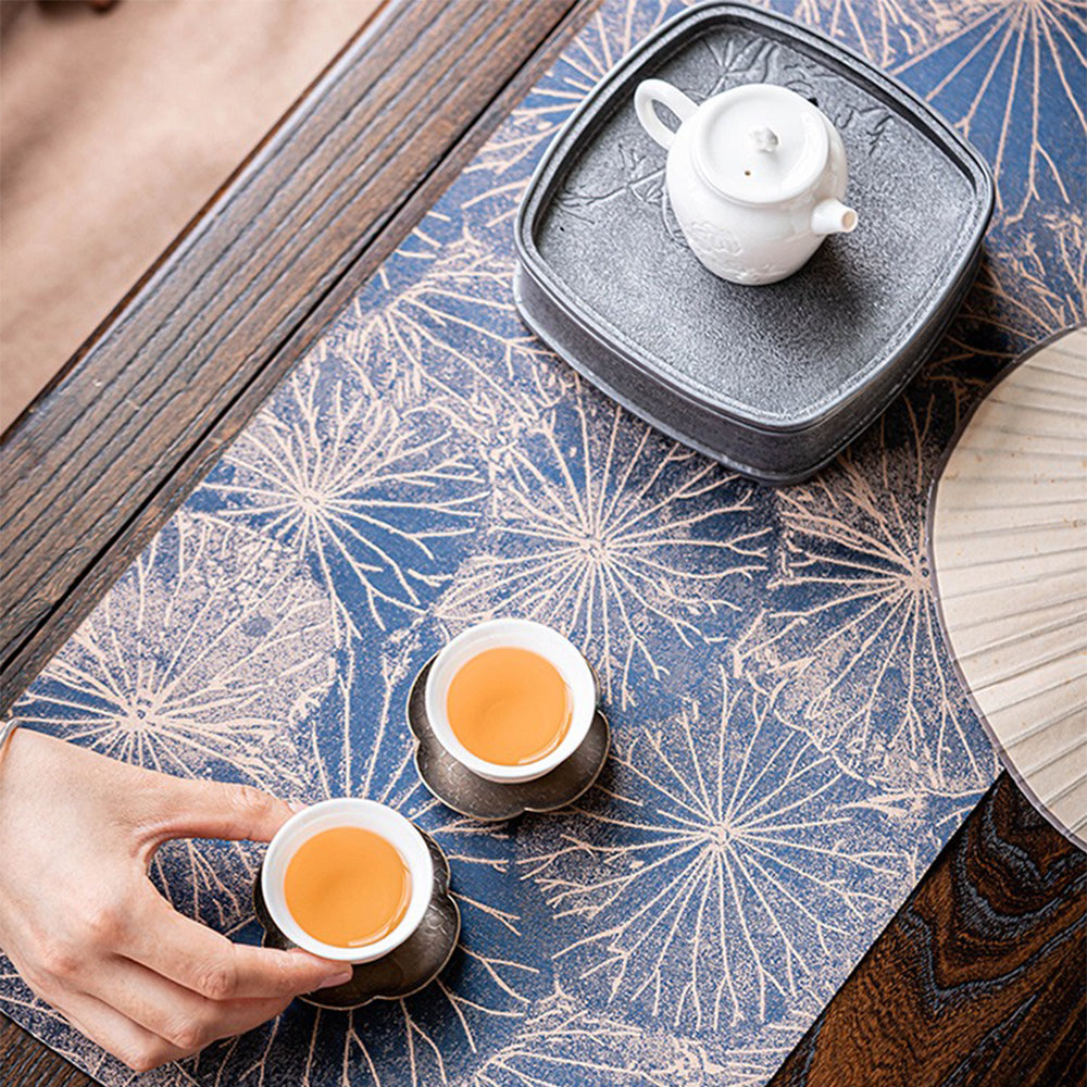 Brocade Waterproof Tea Table Mat