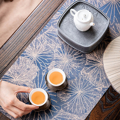 Brocade Waterproof Tea Table Mat