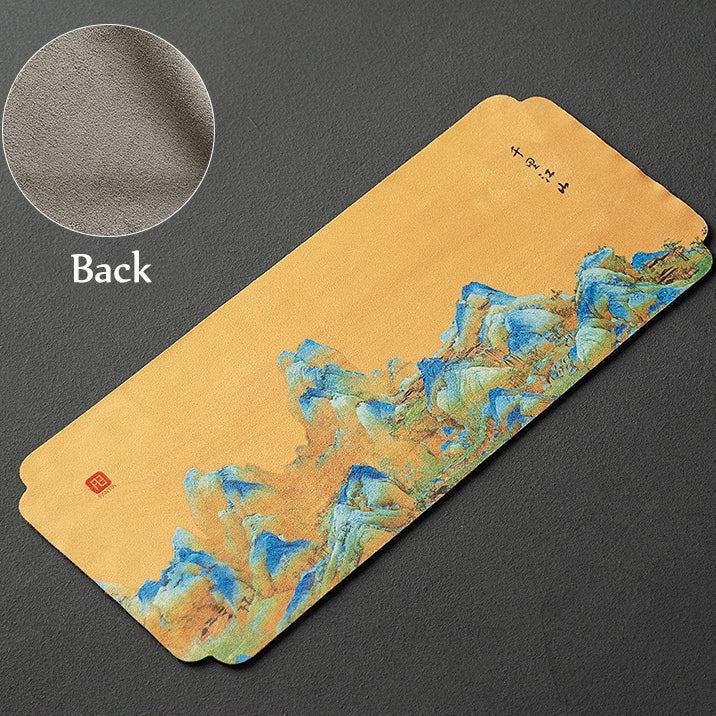 Rivers and Mountains Suede Tea Table Mat