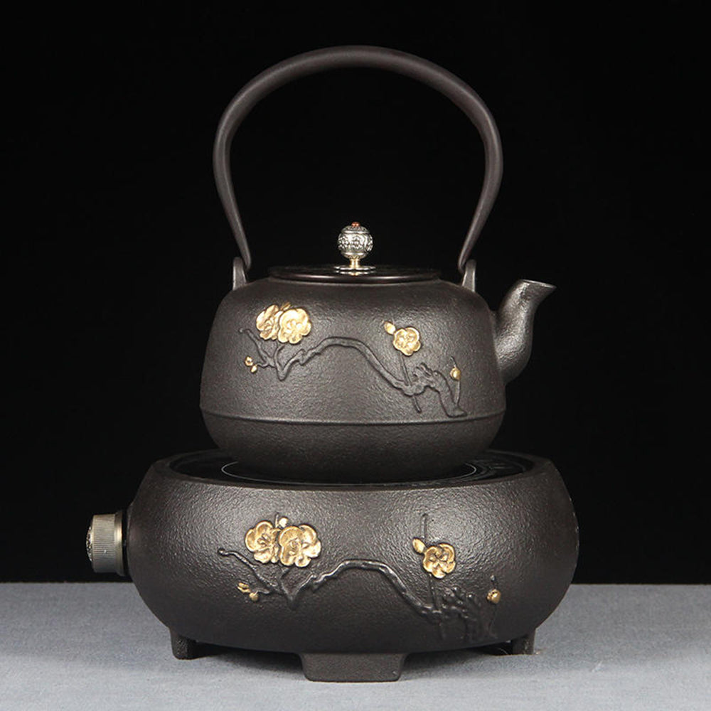 Plum Cast Iron Teapot With Induction Cooker