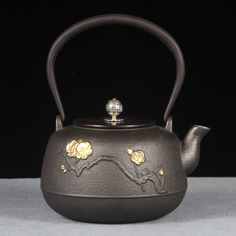 Plum Cast Iron Teapot With Induction Cooker