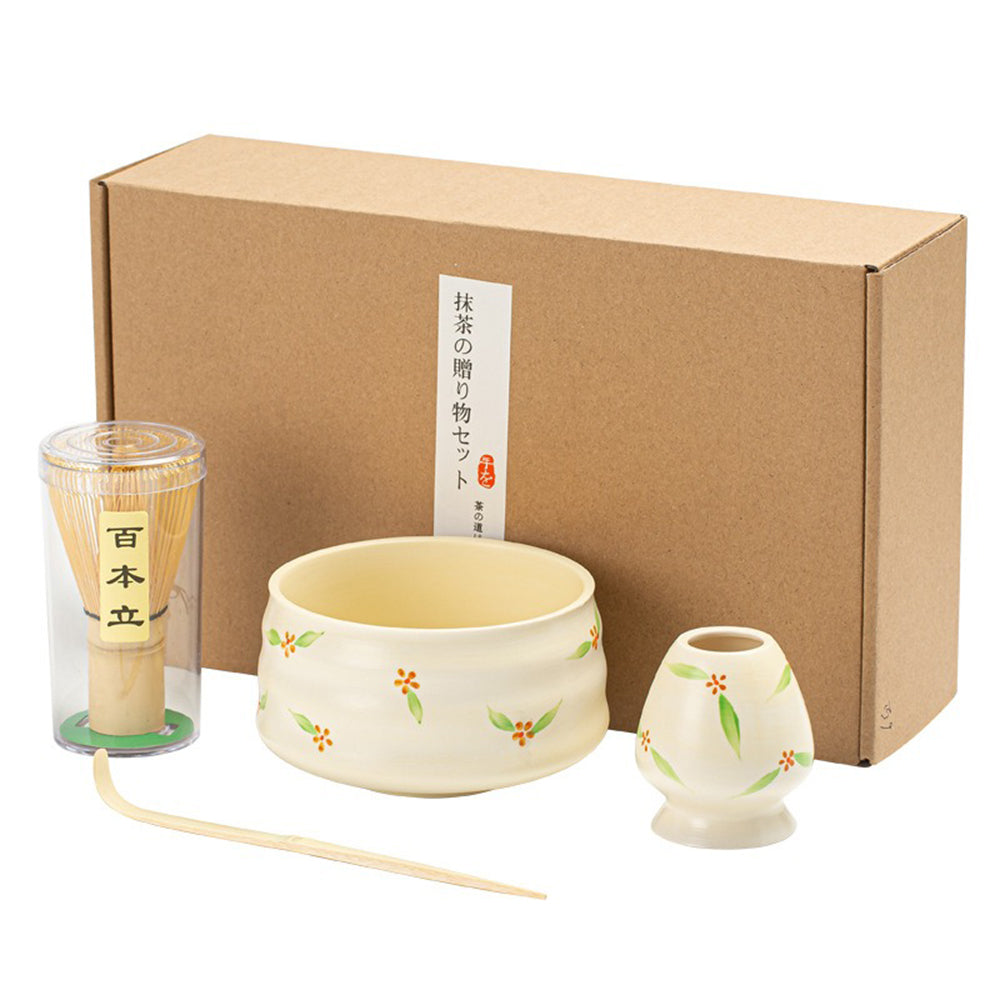 Japanese Floral Matcha Green Tea Set