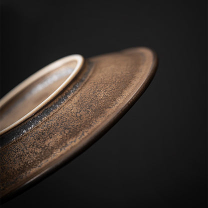 Japanese Bizen-yaki Tea Cup With Saucer