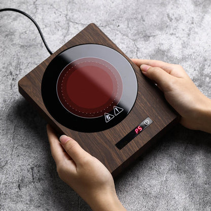 Walnut Induction Cooker Teapot Warmer