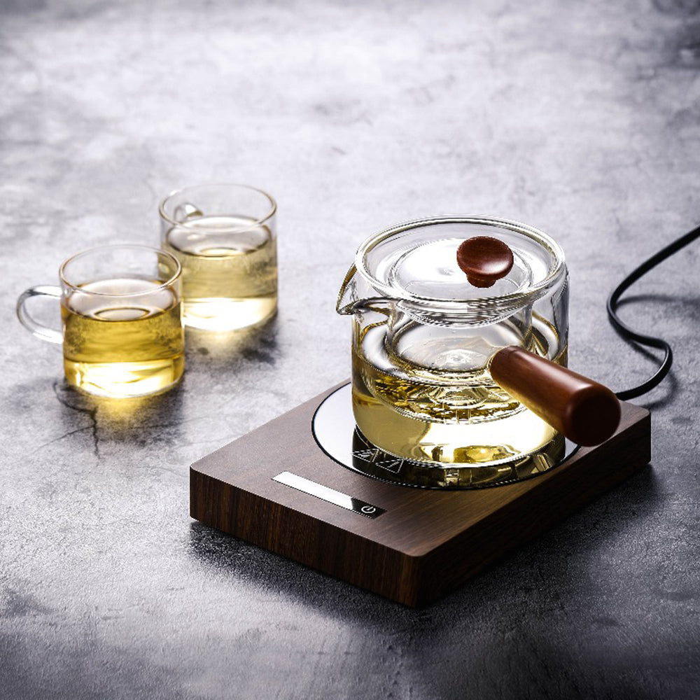 Walnut Induction Cooker Teapot Warmer