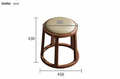 Extendable &amp; Rotatable Walnut Movable Tea Table