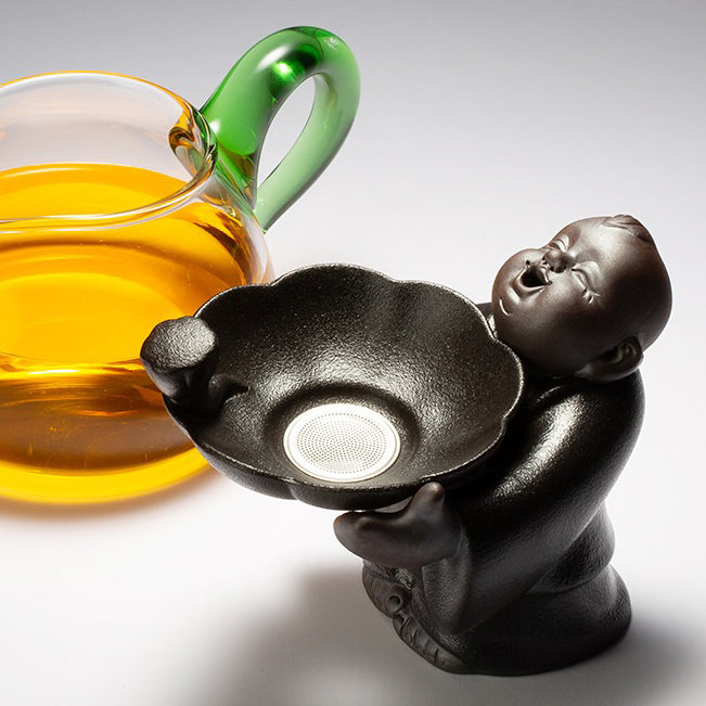 Little Monk Glass Teapot With Strainer – Umi Tea Sets