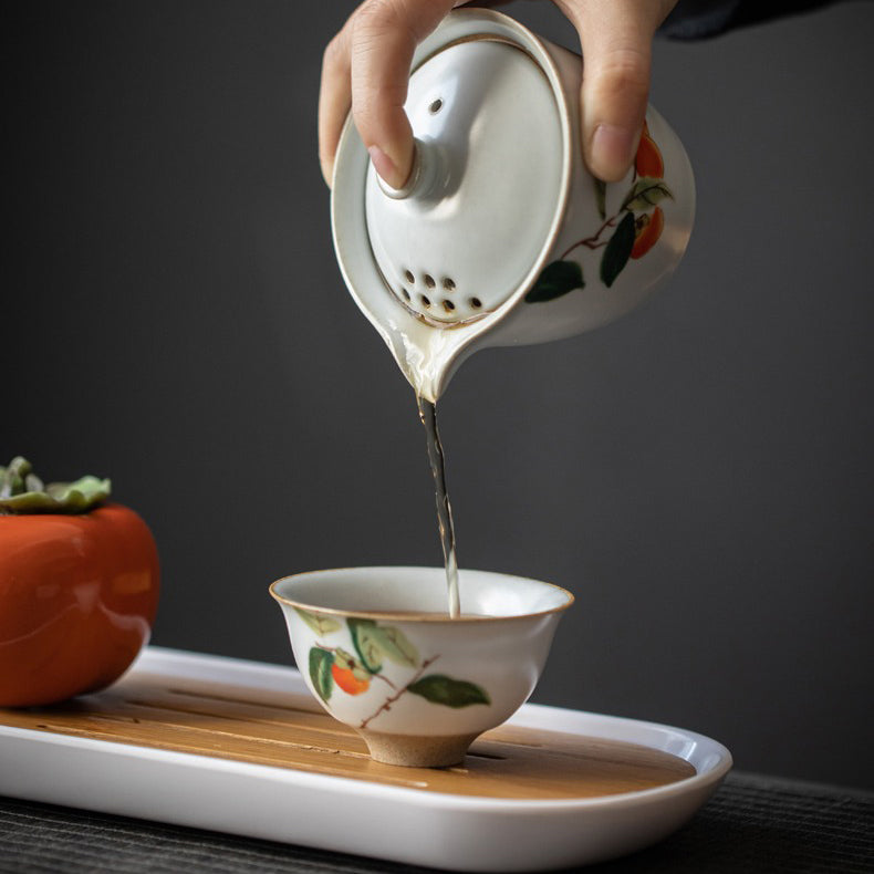 Ruyao Persimmon Travel Tea Set