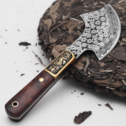 Handmade Puerh Tea Cake Axe Knife