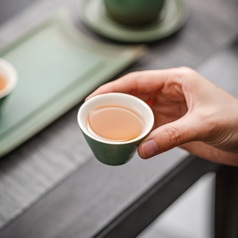 Portable Goldfish Kung Fu Tea Set With Bag