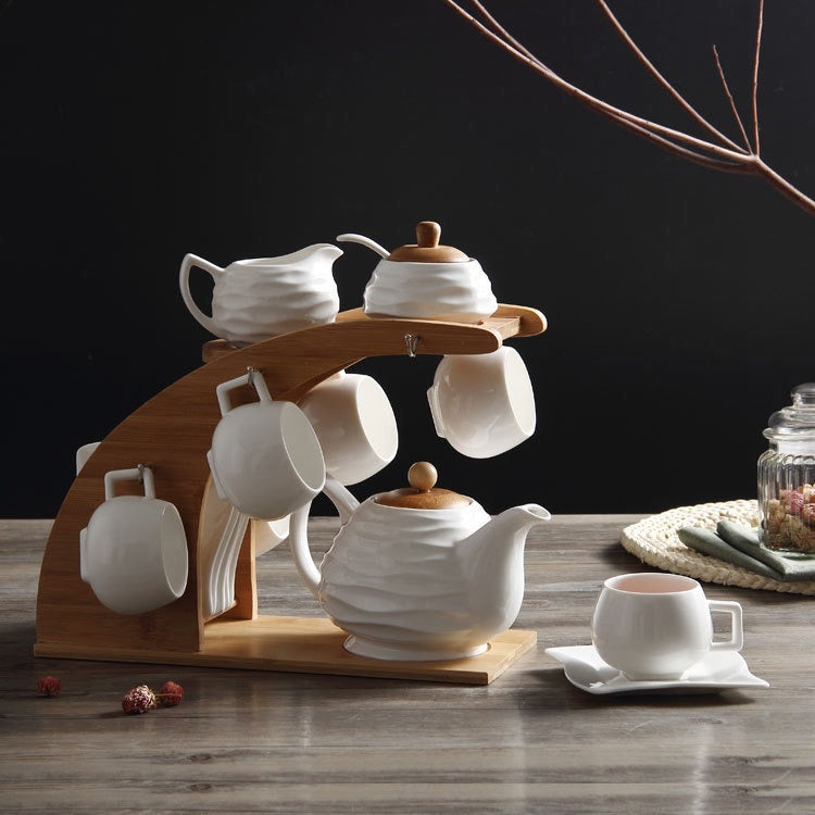 Japanese Ceramic Tea Cup | Ceramic Bamboo Cup - 4 pcs