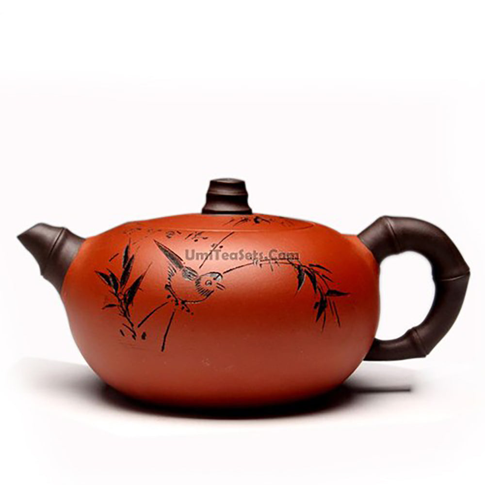 Yixing Plain Cement Boccaro Teapot