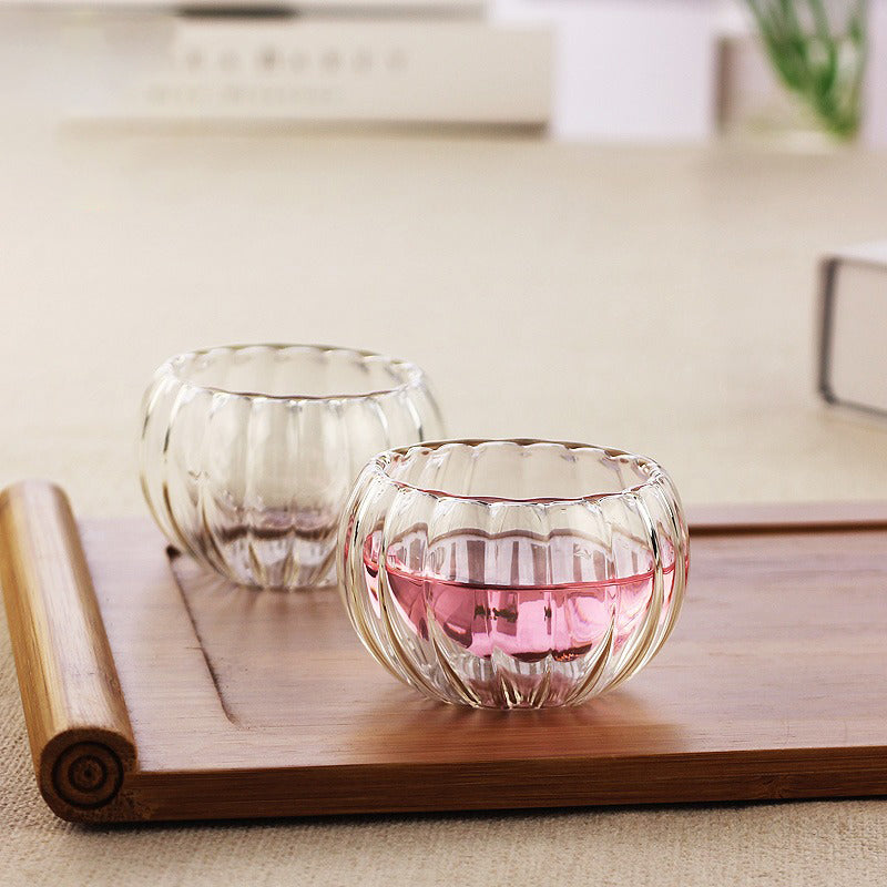 Double Wall Glass Gongfu Tea Cup (Set of 6)