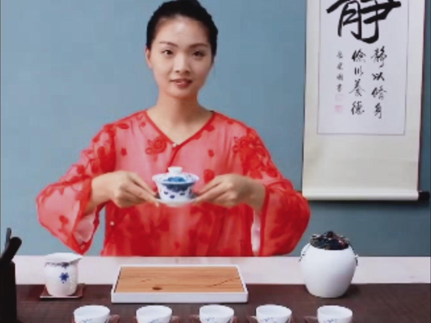 Blue And White Porcelain Gaiwan