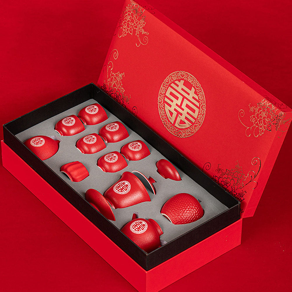 Chinese Red Tea Set With Gift Box – Umi Tea Sets
