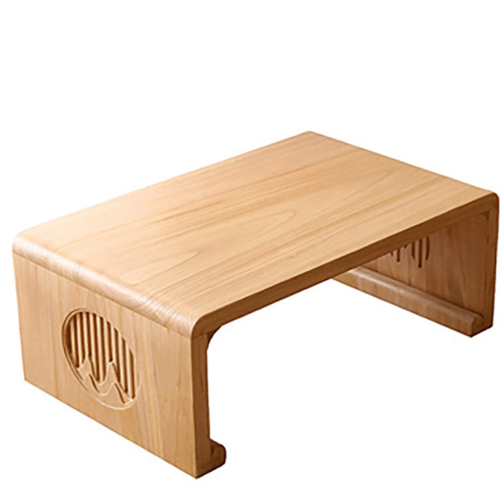 Solid Wood Grain Landscape Low Tea Table