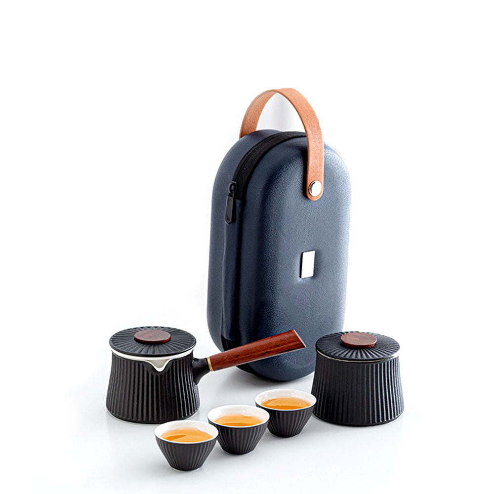 Japanese Small Tea Set With Travel Bag