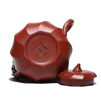 Yixing Red Clay Eggplant Teapot