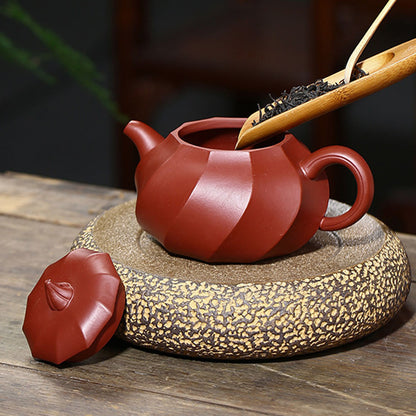 Yixing Red Clay Eggplant Teapot