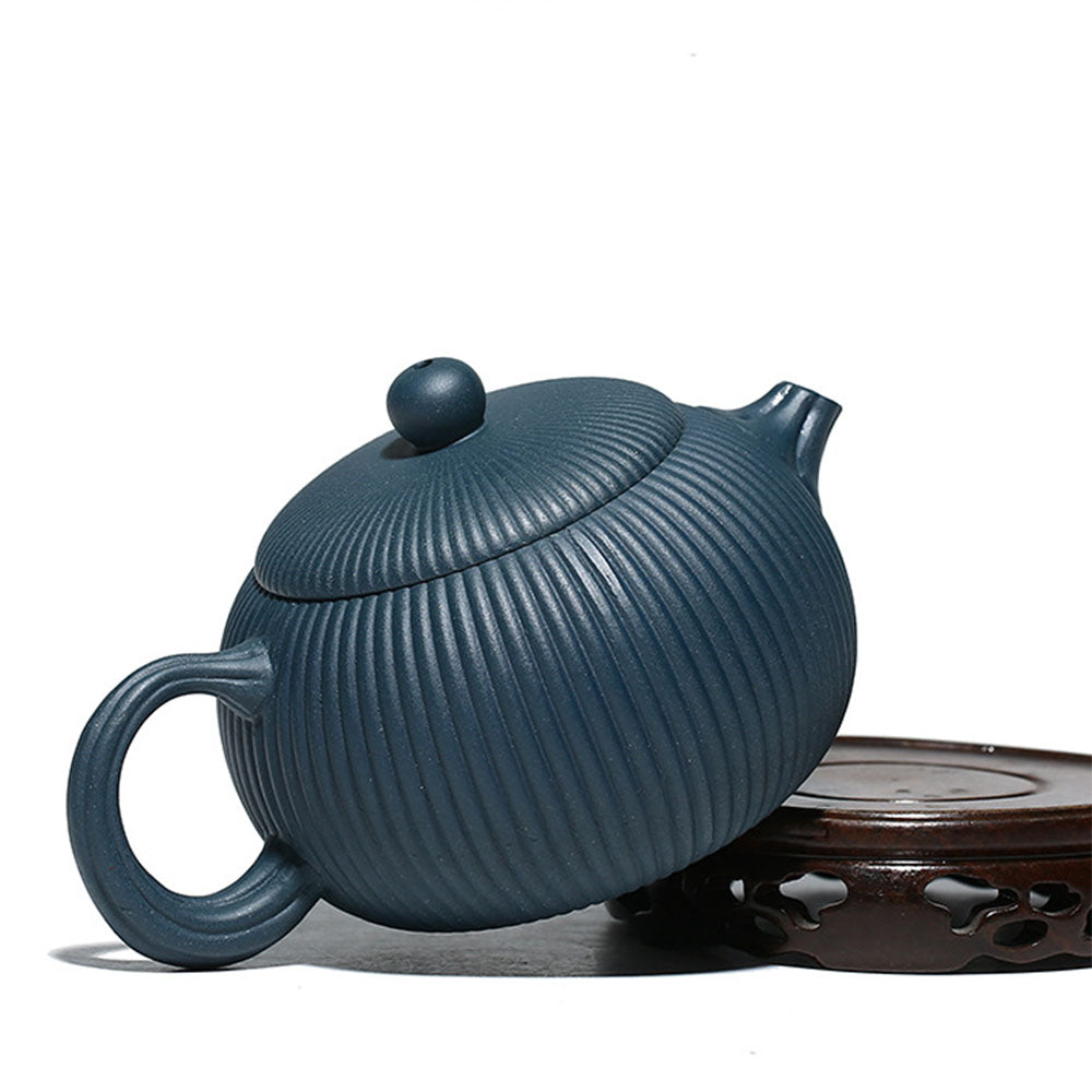 Yixing Blue Clay Xi Shi Stripes Teapot