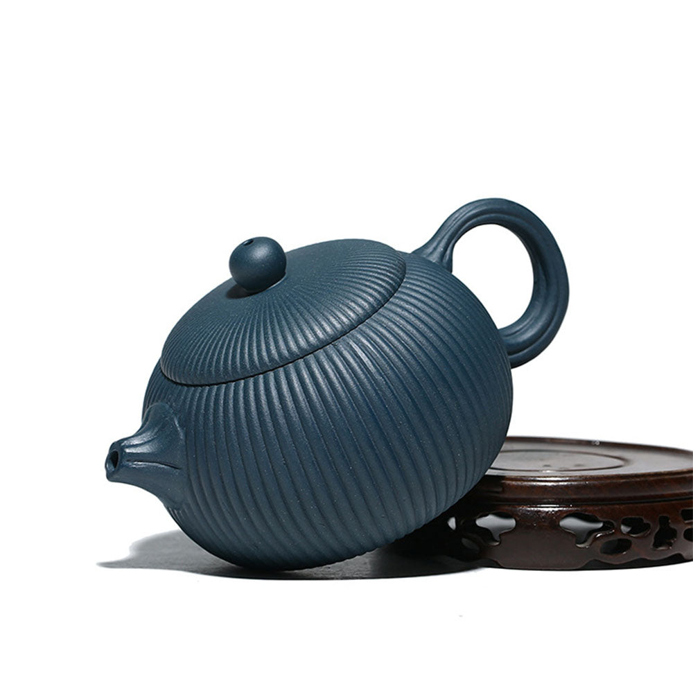 Yixing Blue Clay Xi Shi Stripes Teapot