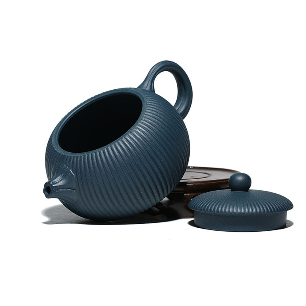 Yixing Blue Clay Xi Shi Stripes Teapot