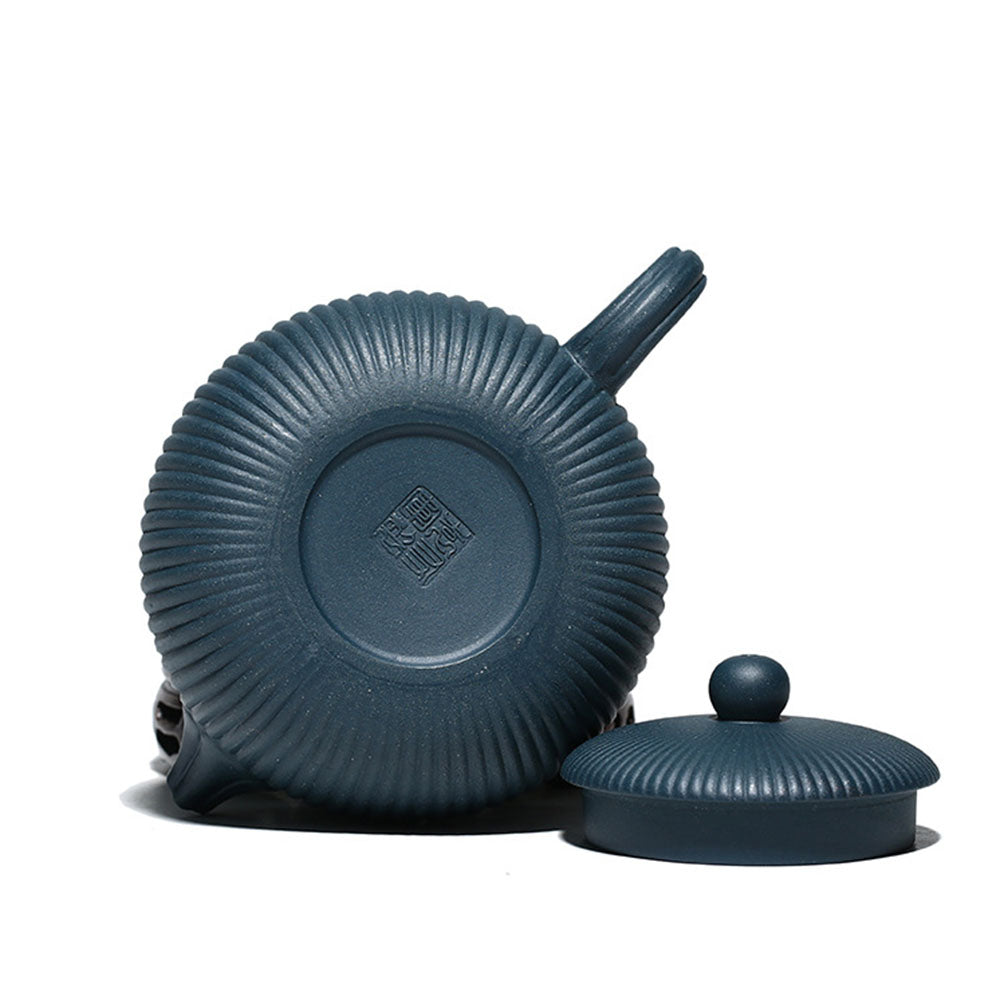 Yixing Blue Clay Xi Shi Stripes Teapot