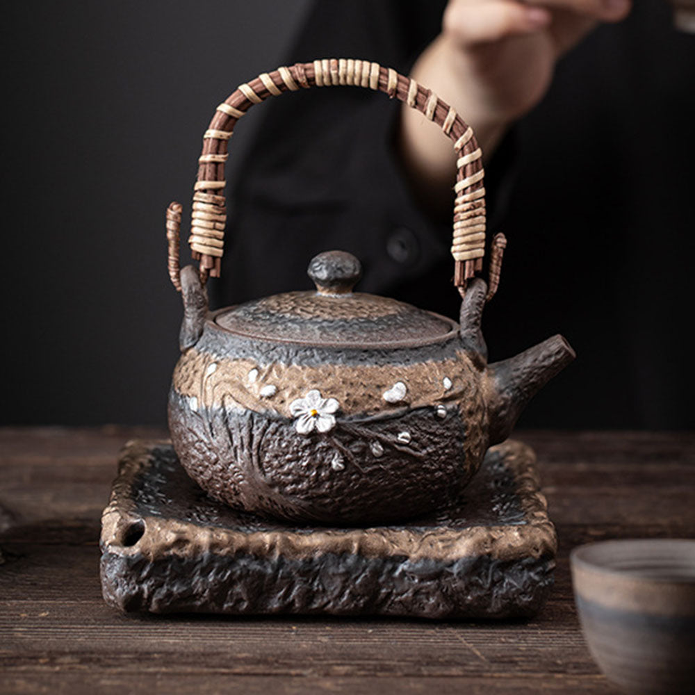 Japanese Handmade Iron Glazed Teapot