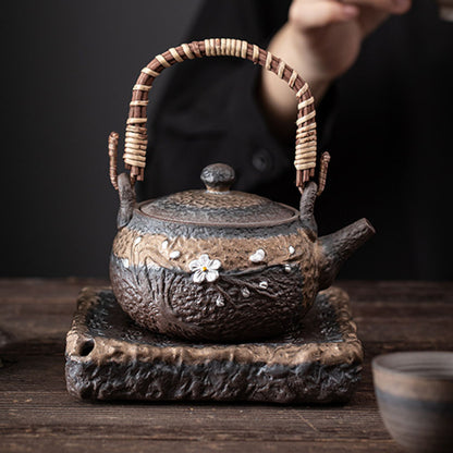 Japanese Handmade Iron Glazed Teapot