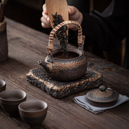 Japanese Handmade Iron Glazed Teapot