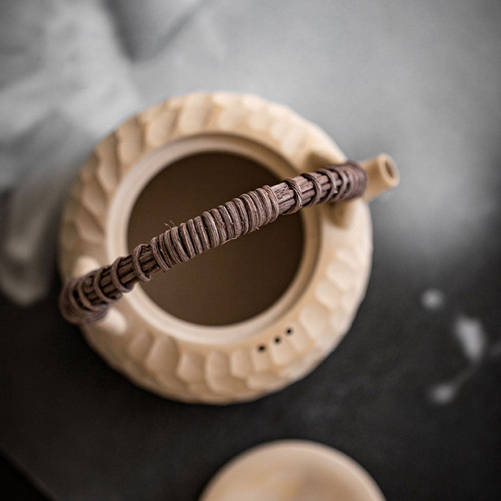 Japanese Heatable Yellow Clay Teapot