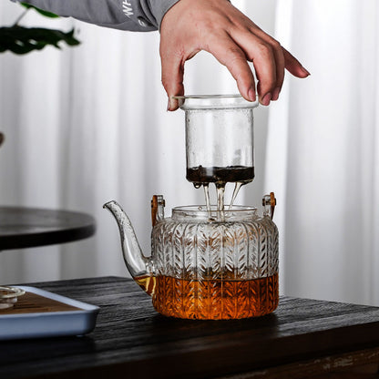 Japanese Glass Teapot With Two Styles Infuser