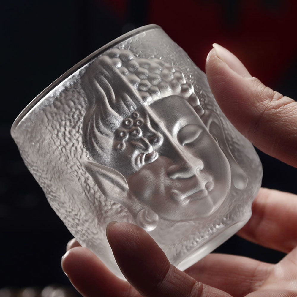 Crystal Glass Buddha Tea Cup