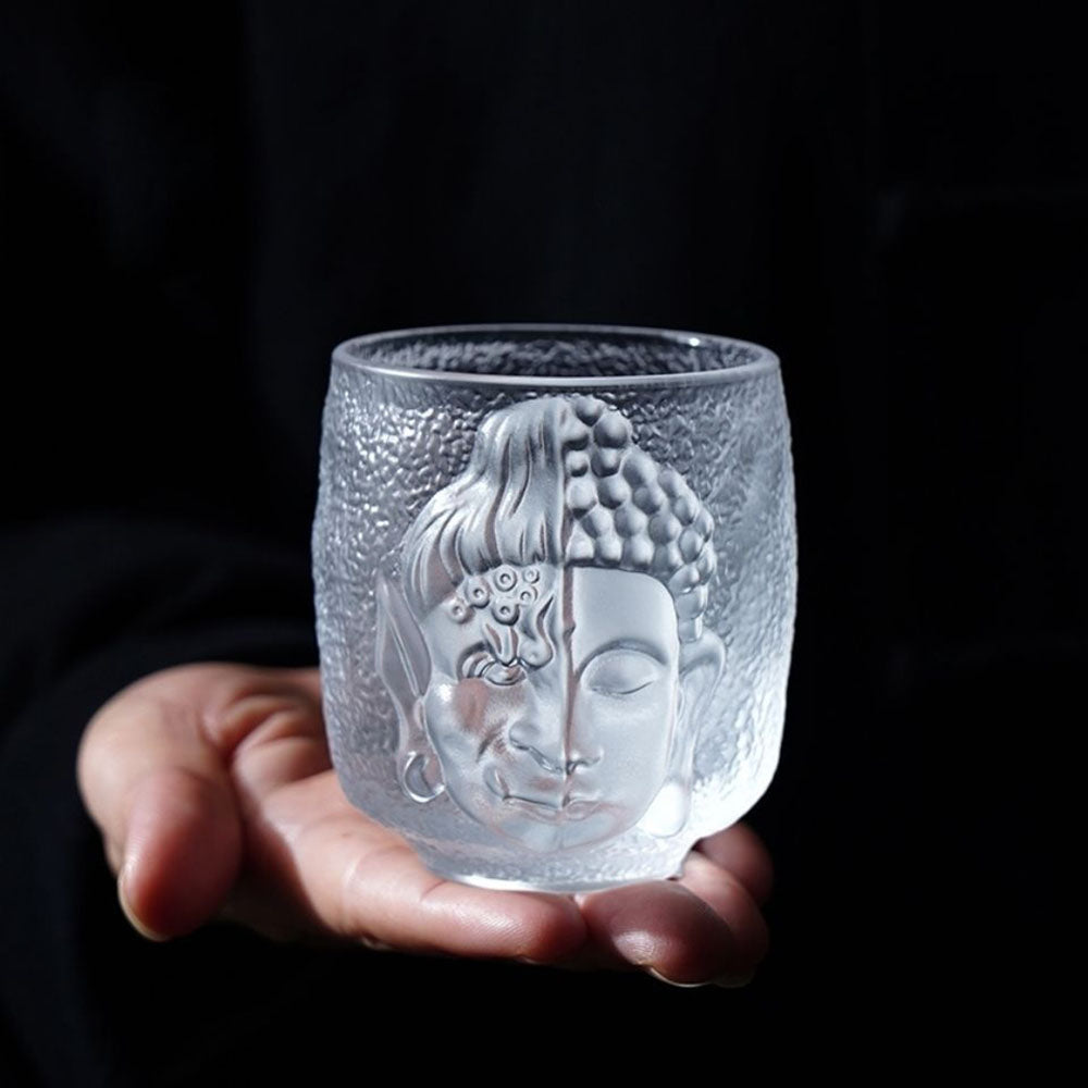 Crystal Glass Buddha Tea Cup