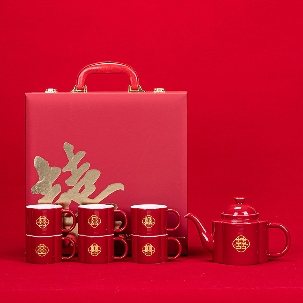 Double Happiness Wedding Tea Ceremony Set