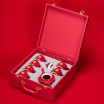 Double Happiness Wedding Tea Ceremony Set