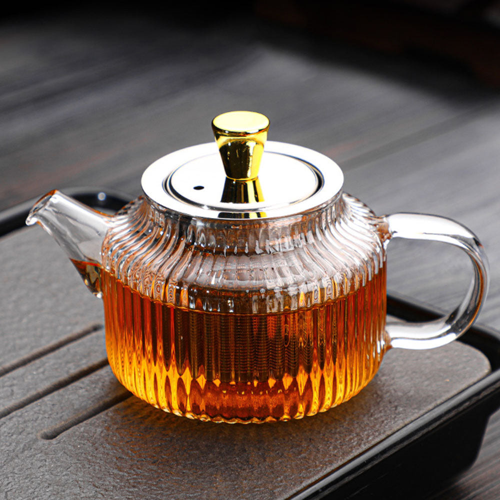 Stripes Thickened Glass Tea Set