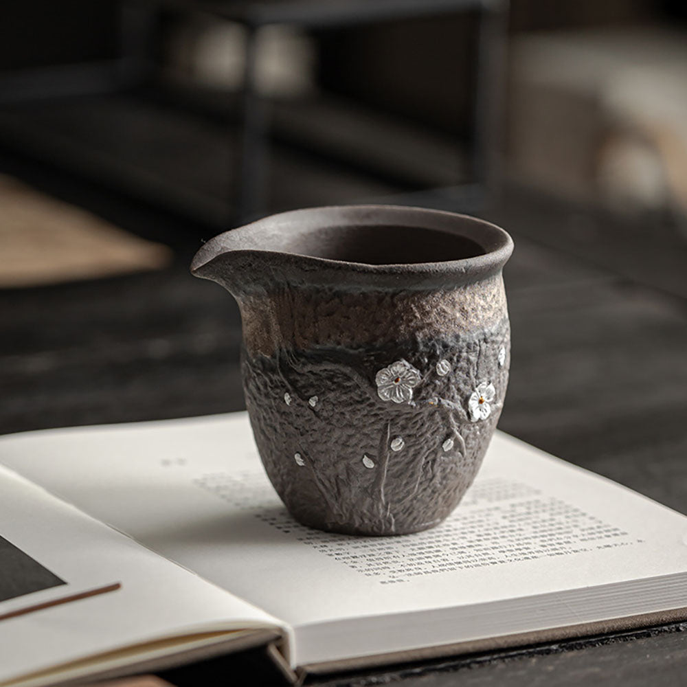 Plum Blossom Rock Clay Fair Cup