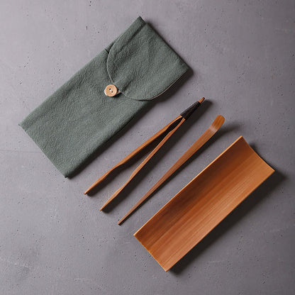 Bamboo Cha He Utensil With Bag