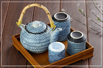 Japanese Sea Wave Wabi-sabi Tea Set