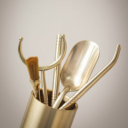 Golden Copper Tea Utensil Set